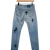 Vaqueros de mezclilla ajustados de Chrome Hearts Vaqueros de mezclilla ajustados de Chrome Hearts