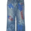 Vaqueros de mezclilla Chrome Hearts Levi’s con Cross Patch en plantilla Vaqueros de mezclilla Chrome Hearts Levi’s con Cross Patch en plantilla