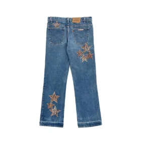 Vaqueros de mezclilla Chrome Hearts Levi’s con parche de estrella – Azul