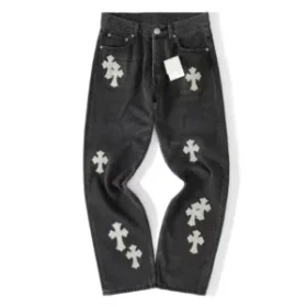Vaqueros de mezclilla con Cross Patch de Chrome Hearts