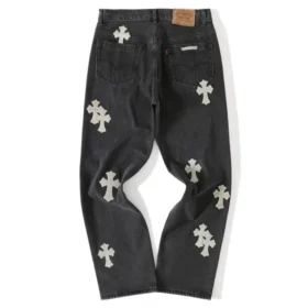 Vaqueros de mezclilla con Cross Patch de Chrome Hearts