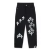 Vaqueros de mezclilla con Cross Patches de Chrome Hearts