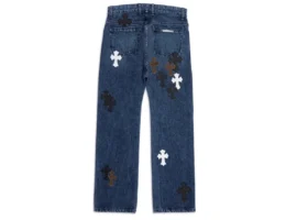 Vaqueros de pierna recta Lemandik con Cross Patch