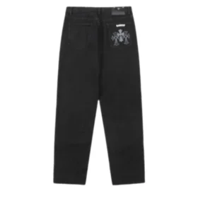 Vaqueros desgastados con cruz de Chrome Hearts Vaqueros desgastados con cruz de Chrome Hearts