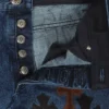 Vaqueros Fleur Knee Cross Patch de Chrome Hearts Vaqueros Fleur Knee Cross Patch de Chrome Hearts