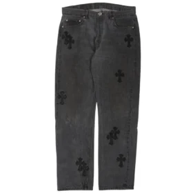Vaqueros lavados en negro de Chrome Hearts